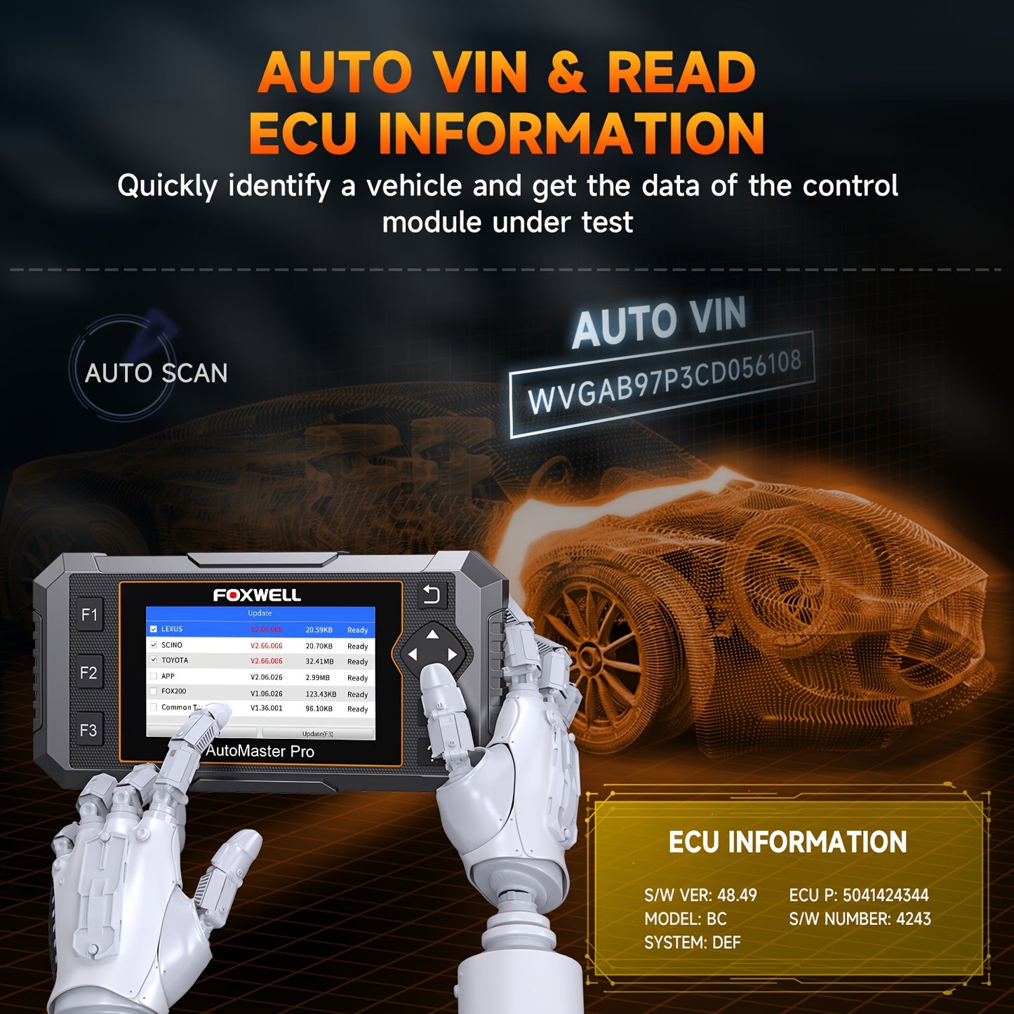 OBD2 Diagnose Scanner – Autodiagnose Tool – Foutcode Lezer – Auto Scanner – Auto Diagnostiek – USB Aansluiting – 25+ Reset Functies – Zonder Batterij