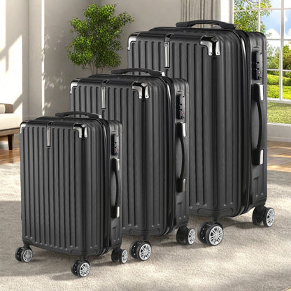 Koffer Set – Harde Koffer – Reiskoffer – Trolley – Bagage – 3 Delig – ABS Rigid Materiaal – 4 Zwenkwielen & Combinatieslot – 20/24/28 Inch