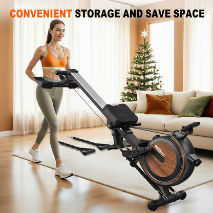 Roeitrainer – Roeimachine – Roeiapparaat – Roeiapparaat – Roeitrainer Magnetisch – 16 Weerstandsniveaus – Inklapbaar Compact – Stevig Stalen Frame