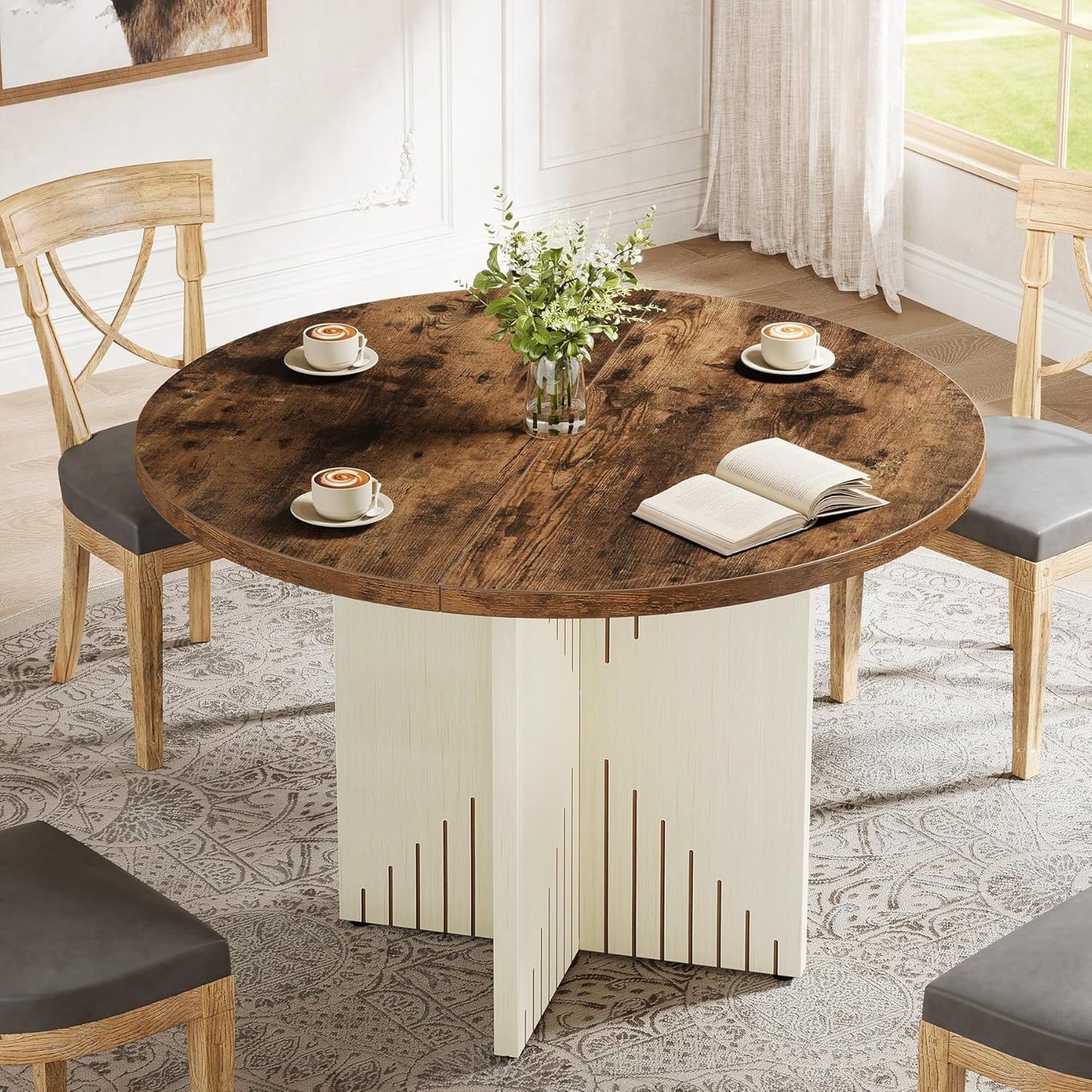 Boekenkast – Open Kast – Boekrek – Wandkast – Vakkenkast – Industrieel Design – 200 cm Hoog – Metaal Met Rustiek Hout