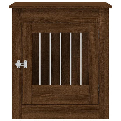 Hondenbench – Hondenkooi – Huisdier Bench – Dierenbench – Dierenkooi – Ruimtebesparend Design – Massief Hout Met Stalen Frame – Compact 64,5x80x71 cm – Modern Design – Voor Kleine Honden – Binnen en Buitengebruik