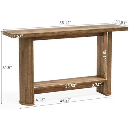55-Inch Modern Sidetable – Smalle Console Tafel – Sofa Tafel – Entree Tafel – Hal Tafel – Hout – Krasbestendig & Duurzaam