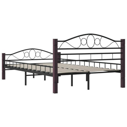 Black Metal Bed Frame 120x200cm