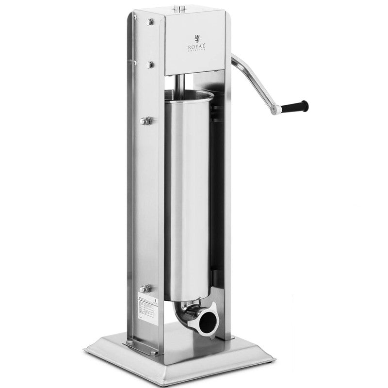 Worstenvuller – Worstpomp – Worstmachine – Worstmaker – Worstvulmachine – Roestvrijstaal – 7 Liter Capaciteit – 4 Vulmondjes – Verticale Constructie