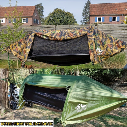 Hangmattent – Camping Hangmat – Buitenhangmat – Muggennet Tent – Backpacking Tent – Lichtgewicht – 200 kg Draagvermogen