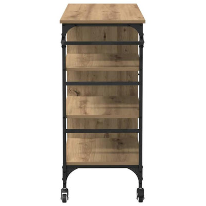 Sideboard/Sideboard/Storage Cabinet/Cabinet/Artisan Oak Kitchen Cart 87.5X38.5X84.5 Cm Wood-Based Material. This Kitchen Cart Is Made of Robust Material with a Smooth Surface And Offers Robustness, Stability, And Moisture Res