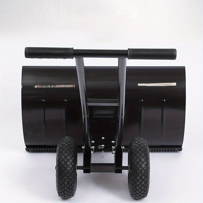 Sneeuwschuiver – Sneeuwschop – Sneeuwruimer – Sneeuwduwer – Sneeuwpusher – 74x42 cm Extra Brede Ploeg – Verstelbaar Handvat Met Grote All-Terrain Wielen
