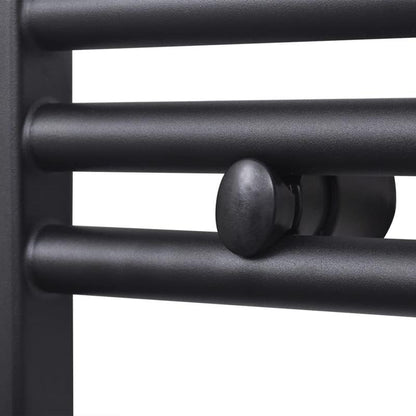 Handdoekradiator – Badkamerradiator – Designradiator – Zwarte Radiator – Matzwarte Handdoekdroger – 443 W Warmtevermogen – 500x1160 mm Stalen Model
