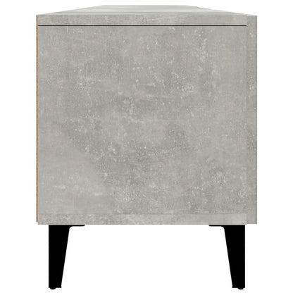 TV Cabinet Concrete Grey 180x31.5x40cm Engineered Wood TV Stand Entertainment Center with Storage, Media Television Table for Living Room Bedroom