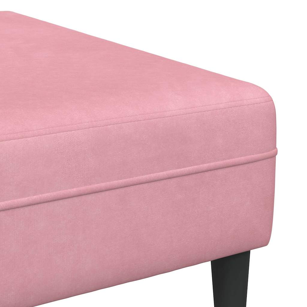 Velvet bank – Fluwelen sofa – Zitbank – Slaapbank – Loungebank – Geel zonder ottomaan – Zacht schuimvulling – Stevig houten frame