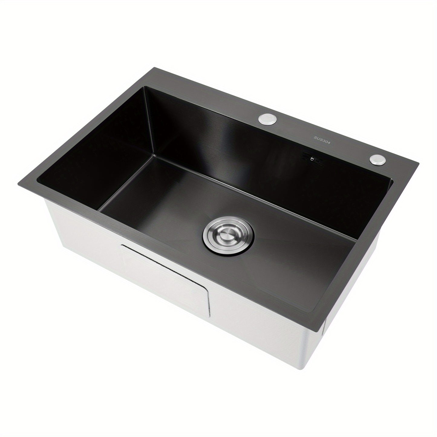 RVS Spoelbak – Keukenspoelbak – Inbouwspoelbak – Wasbak – Horecaspoelbak – Groot & Diep Ontwerp – 304 Roestvrij Staal Met Nano-Coating