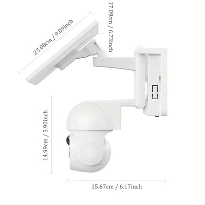 Beveiligingscamera – Camerabewaking – Buitencamera – Bewakingscamera – Draadloze Camera – 1080P Full HD – Zonne-energie Met Menselijke Detectie – Kleurennachtzicht Met Tweeweg Audio