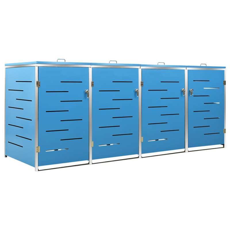 Quadruple stainless steel container storage Available in all seasons The hollow design allows for air circulation and prevents unpleasant odors in the storage The lid and springs make it easy to place and remove the waste bin