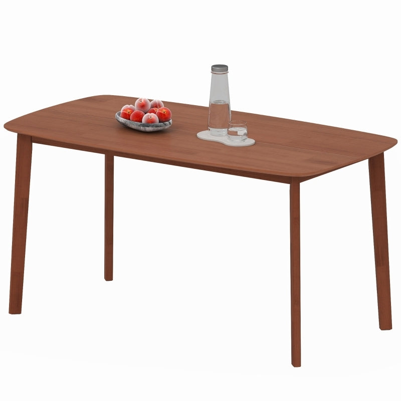 Eettafel – Tafel – Keukentafel – Landelijke Tafel – Eetkamertafel – Bruin – Gelakt Houten Blad – 150x80x76 cm