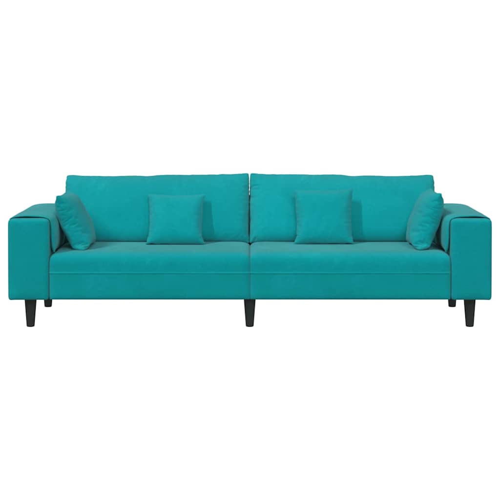 Velvet bank – Fluwelen sofa – Zitbank – Slaapbank – Loungebank – Geel zonder ottomaan – Zacht schuimvulling – Stevig houten frame
