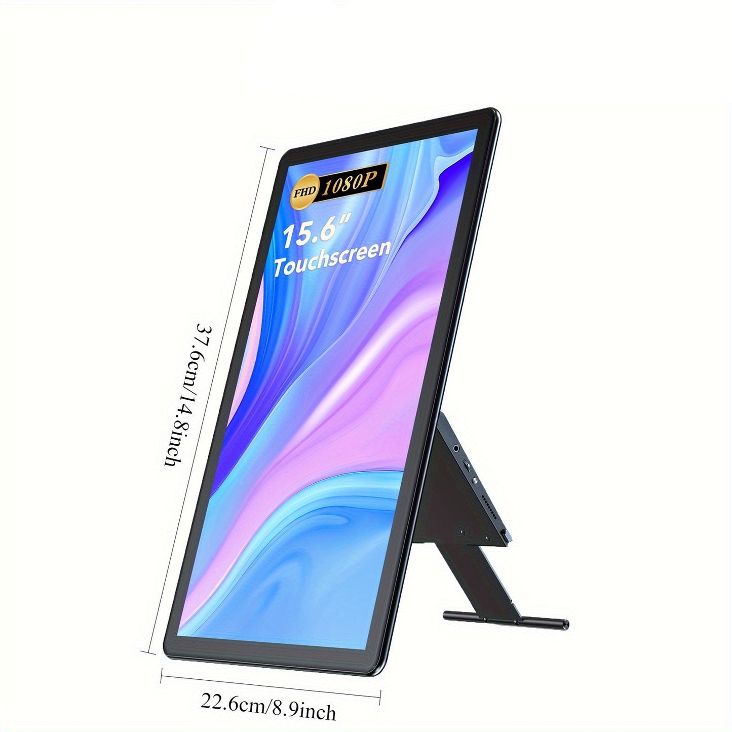 Touchscreen Monitor – Draagbaar Scherm – Portable Display – Aanraakscherm – Second Screen – 15,6 Inch Full HD – IPS Display Met 100% sRGB & Verstelbare Kickstand