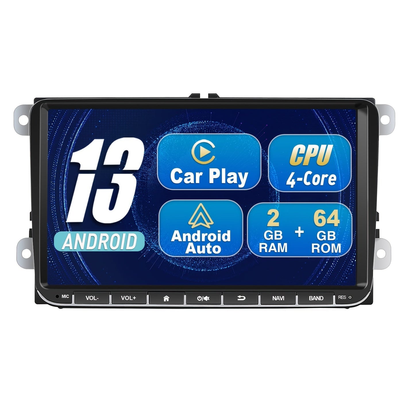 Android Autoradio – Auto Multimedia Systeem – Auto Entertainment – Navigatiesysteem – Infotainmentsysteem – 9 Inch Touchscreen – Draadloze Internetverbinding 2GB RAM 64GB Opslag
