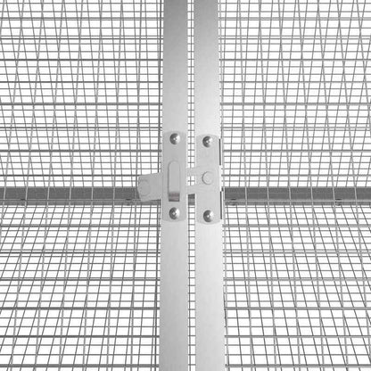 Konijnenkooi – Konijnenhok – Knaagdierkooi – Caviakooi – Hazenkooi – Anthracite – Gegalvaniseerd Staal – Extra Ruim 201,5 x 80,5 x 71 cm – Modulaire Uitbreidbaar Met Slot