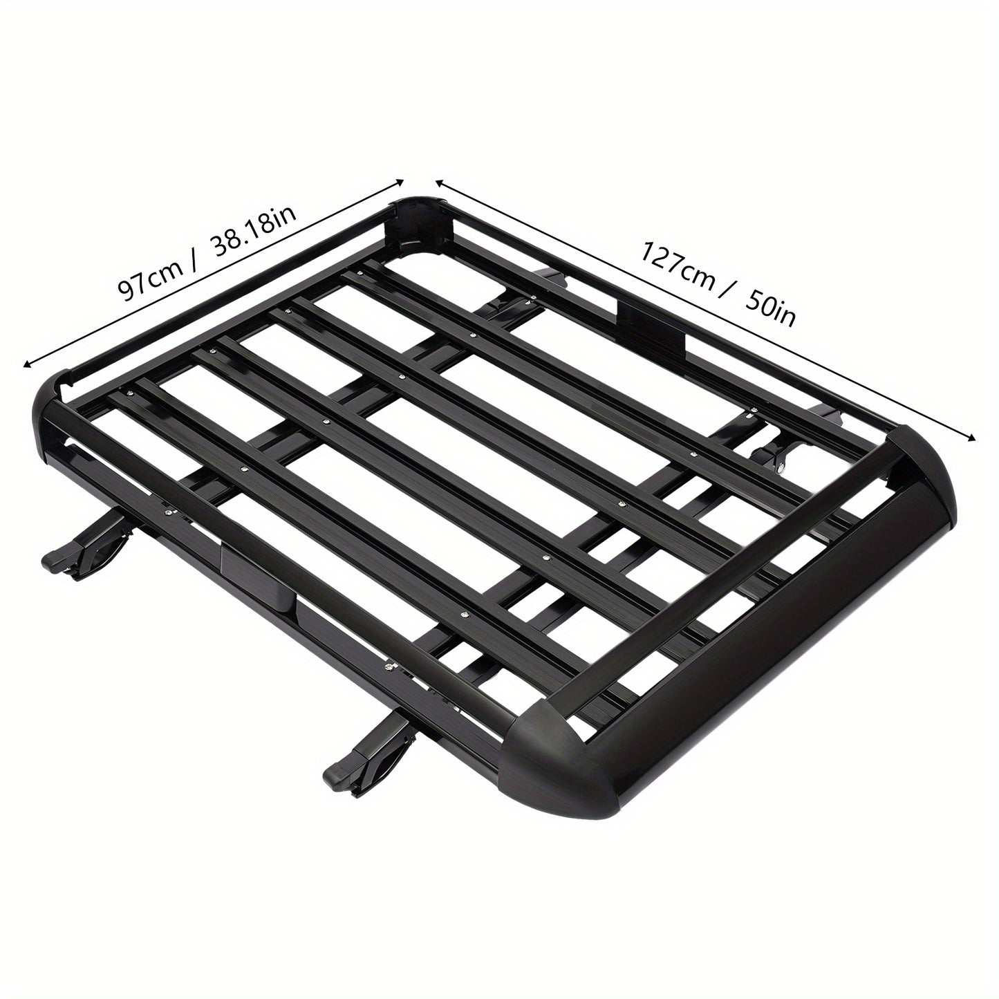 Dakdrager – Dakrek – Dakkofferdrager – Bagagedrager – Autodakdrager – Stevig Aluminium – 127 cm Lengte – 68 kg Draagvermogen