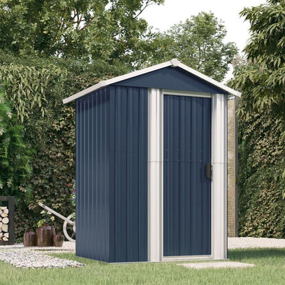 Opslagkast – Buitenberging – Tuinkast – Opslagkast Garage – Tuinberging Antraciet – Gegalvaniseerd Staal – Groot 126x97,5x177 cm – Robuust & Weerbestendig