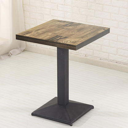 Industriële Eettafel – Bistrotafel – Keukentafel – Tafel Voor Kleine Ruimtes – Compacte Tafel – 60x60 cm – Onderstel Van Staal – Onderhoudsvriendelijk Blad
