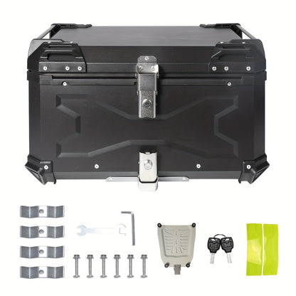 Motorfietstas – Motorbagagekoffer – Zadeltas – Motorrugzak – Bagagekoffer – 65 Liter – Aluminiumlegering – Waterdicht & Valbestendig – Reflecterende Strip