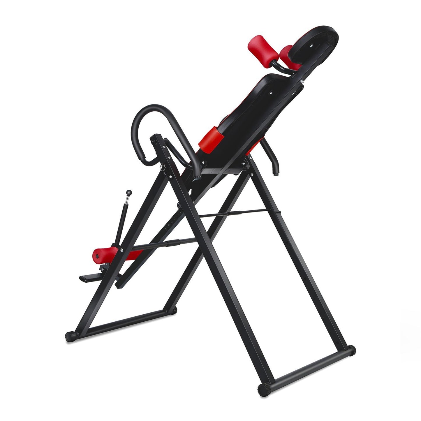 Inversietafel – Inversiebank – Rugtrainer – Stretching Bank – Fitnessbank – Opvouwbaar Stalen Frame – Verstelbare Hoek & Opblaasbaar Taillekussen