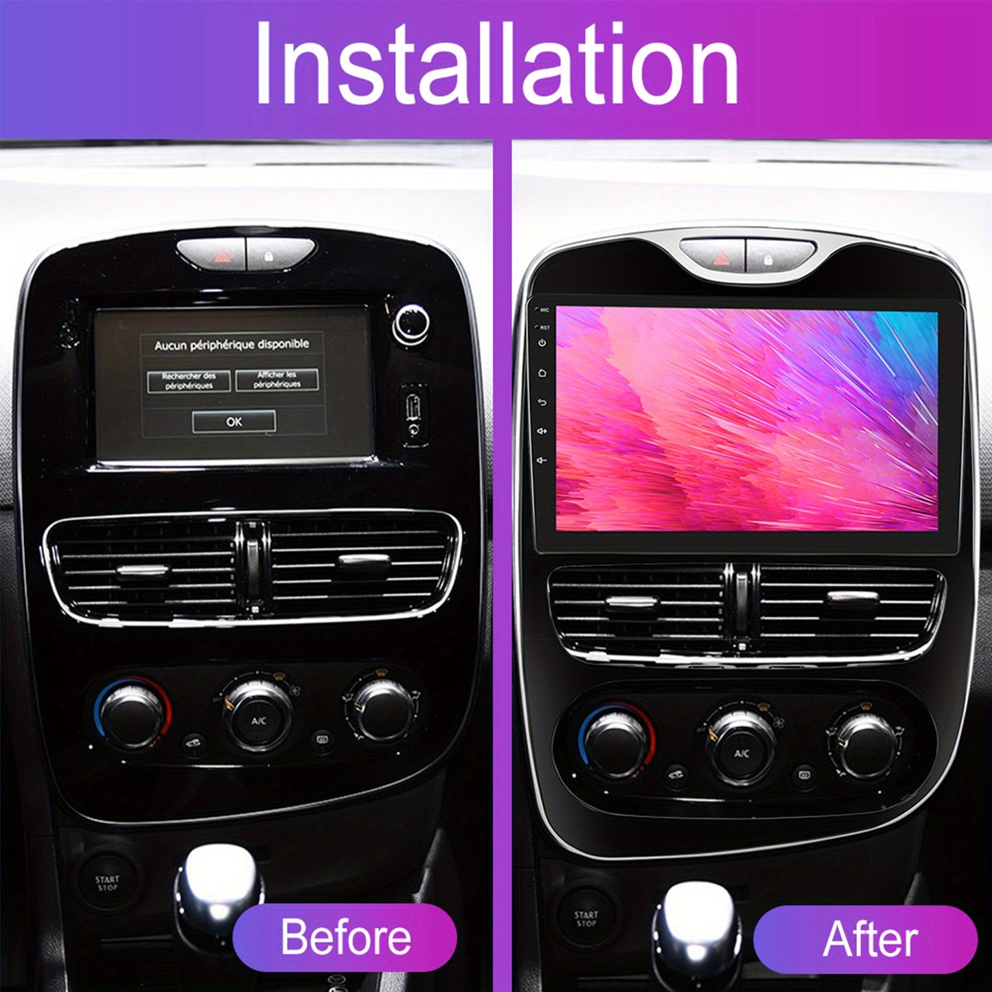 Android 13 Double Din Autoradio – Auto Stereo – Multimedia Systeem – Navigatie Radio – Touchscreen Radio – 10,1 Inch HD Scherm – 4GB+64GB – Inclusief AHD Camera & Microfoon