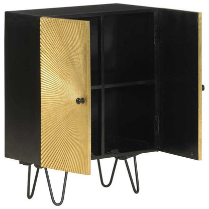 Houten Sideboard – Dressoir – Opbergkast – Buffettafel – Wandmeubel – Massief Mangohout – Compact 55x30x75 cm – Modern Klassiek Design