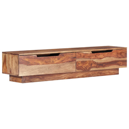 Tv Meubel – TV Kast – TV Meubels – TV Dressoir – TV Meubel Massief Hout – Sheesham Hout – Vintage Design – 2 Laden – Duurzaam & Robuust