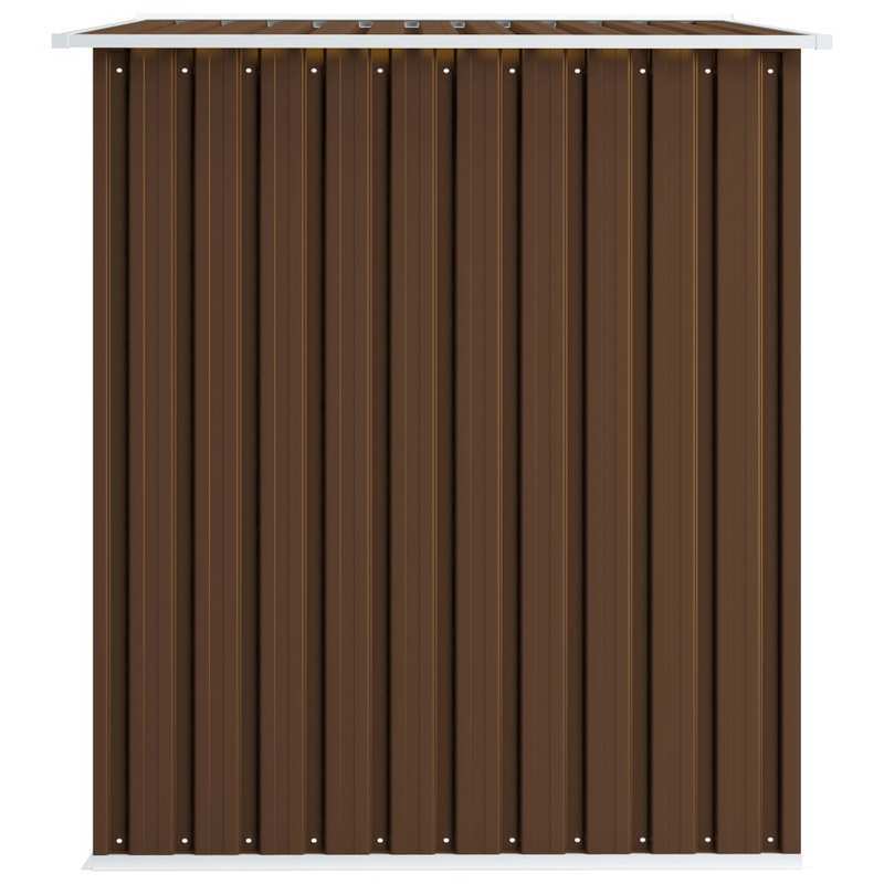 Tuinberging – Tuinhuisje – Tuinschuur – Berging – Opslagruimte – Staal – 257x205x178 cm – Bruin – Weerbestendig – Ruim