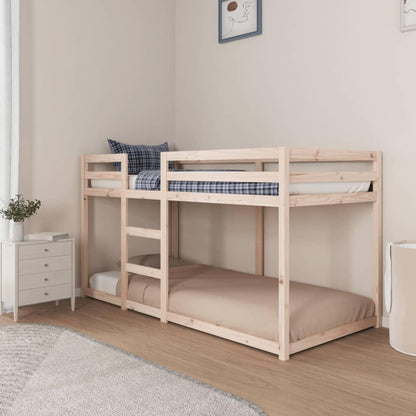 Stapelbed Zonder Matras – Halfhoogslaper – Kinderbed – Bedbank – Bunkbed – Massief Grenen Hout – Geschikt Voor Matras 90x200 cm