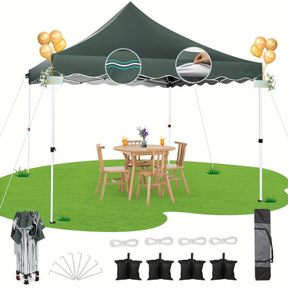 Voortent – Pop-up Tent – Partytent – Paviljoen – Zonnetent – 3,05x6,1 Meter – Verwijderbare Zijkanten & Snelle Opzet