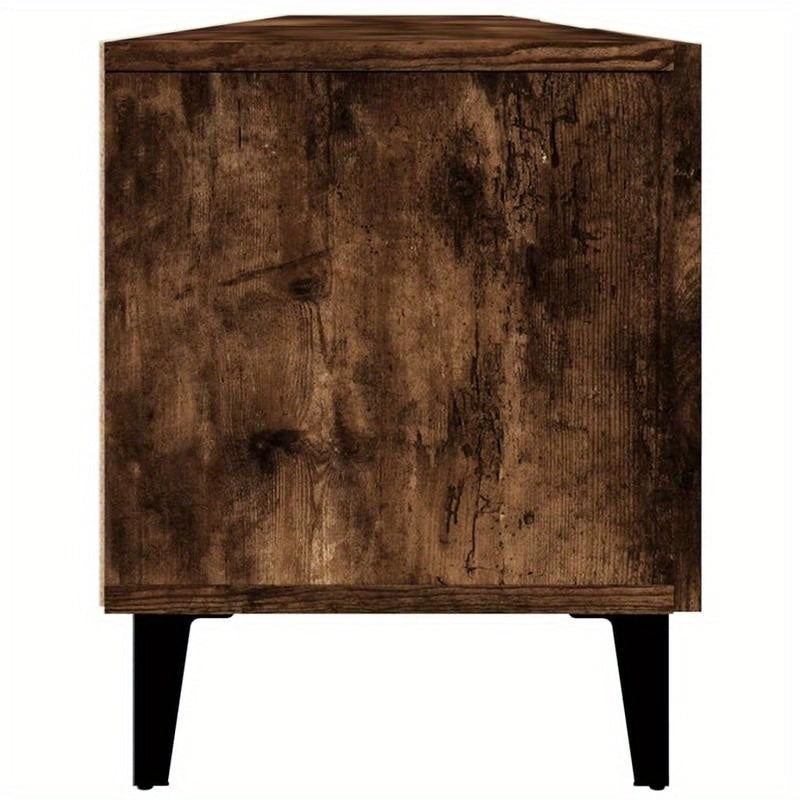 Tv-meubel – Tv-kast – Media meubel – Entertainment center – Houten meubel – Smoke Oak – 180x31,5x40 cm – Duurzaam MDF en massief hout