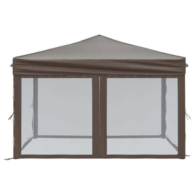 Tuinpaviljoen – Tuinkamer – Buitentent – Partytent – Overkapping – 3x3 Meter – Weerbestendig Stalen Frame – UV-werend Taupe Dak