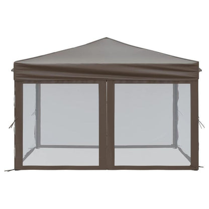 Tuinpaviljoen – Tuinkamer – Buitentent – Partytent – Overkapping – 3x3 Meter – Weerbestendig Stalen Frame – UV-werend Taupe Dak