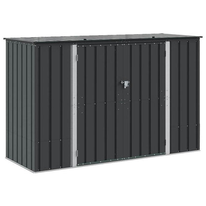 Grote Tuinkist – Tuinopbergbox – Opslagbox – Buitenbox – Opbergkist – Zwart Stalen Materiaal – 214x82x132 cm – Robuust & Weerbestendig
