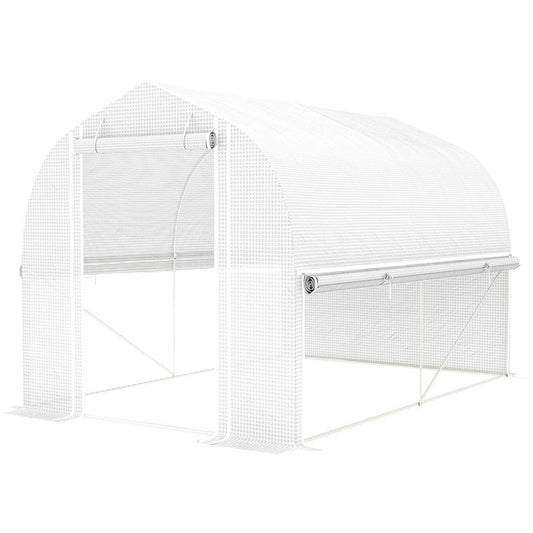 Heavy Duty Kas – Plantenkas – Serre – Tuinkas – Buitenkas – Metalen Frame – Rolluik Zijwanden – Weerbestendig – Ruime Indeling