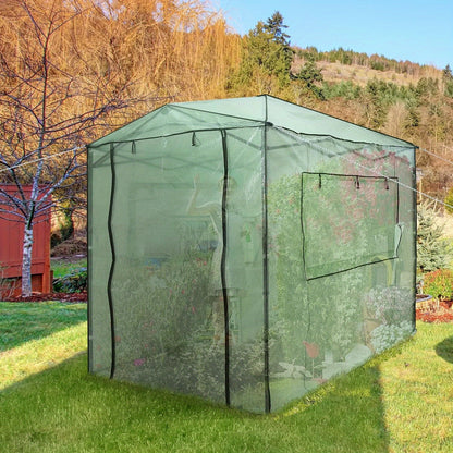 Moestuinkas – Kweekkas – Broeikas – Tuinkas – Serre – Draagbaar Pop-up Design – Dubbele Ritssluitingen Voor- En Achterzijde