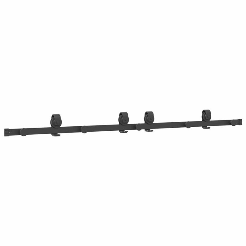 Schuifdeur – Binnendeur – Houten Deur – Loftdeur – Schuifdeursysteem – Zwaar Massief Hout – 59,94 cm Breed – 137,16 cm Hoog – Zwarte Handgrepen – Duurzaam & Gebruiksvriendelijk