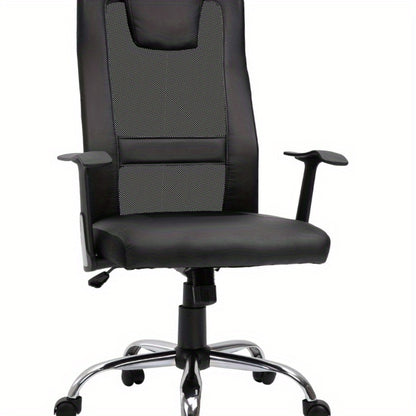 Bureaustoel – Kantoorstoel – Gamestoel – Draaistoel – Verstelbare Stoel – Ergonomisch Ontwerp – Verstelbare Armleuningen – Max. 120 kg – Zwart