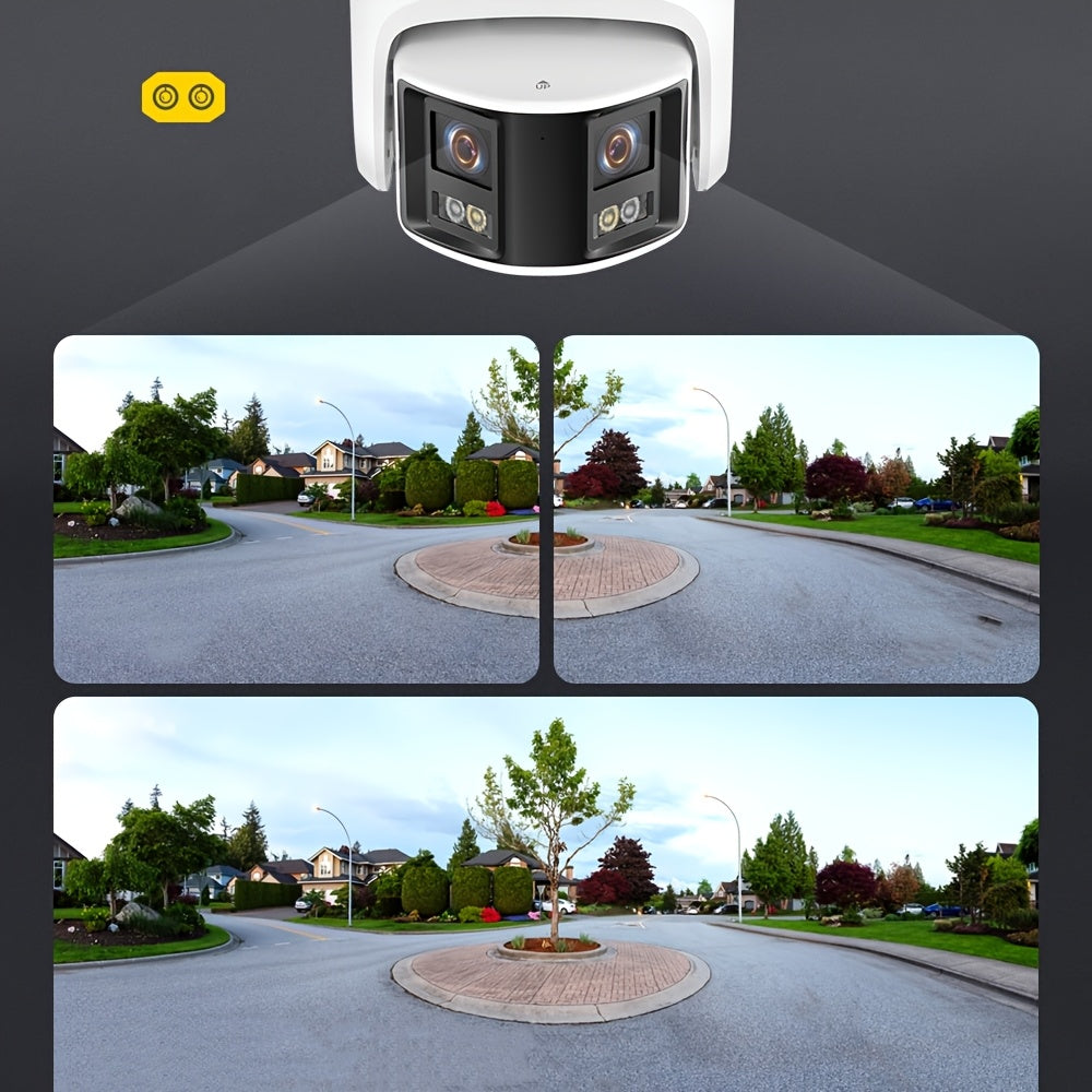 Bewakingscamera – Beveiligingscamera – Camerabewaking – Buitencamera – Dual Lens – 6MP Resolutie – Kleurennachtzicht met 2-weg Audio