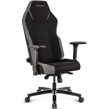 Ergonomische Bureaustoel 360° Draaibaar Titanium Grey – Hoogteverstelbaar, Gaming/Office Swivel Chair met Luxe Alcantara-achtige Bekleding en Robuust Metalen Onderstel