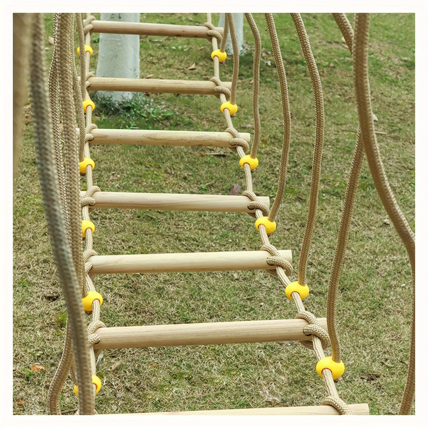 Touwbrug – Hangbrug – Klimframe – Klimladder – Touwladder – 2 Meter Lang – Gemaakt Van Duurzaam Hout