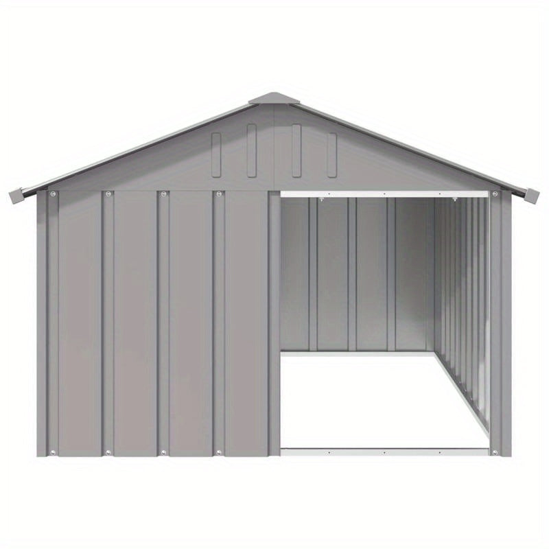 Hondenkennel – Hondenren – Hondenhok – Hondenkooi – Hondenopvang – Gegalvaniseerd Staal – Extra Ruim 116,5x153x81,5 cm – Weerbestendig Antraciet