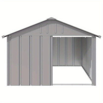 Hondenkennel – Hondenren – Hondenhok – Hondenkooi – Hondenopvang – Gegalvaniseerd Staal – Extra Ruim 116,5x153x81,5 cm – Weerbestendig Antraciet