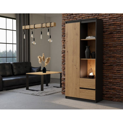 Opbergkast – Boekenkast – Vakkenkast – Ladekast – Meubel – 7 Compartimenten – Water- en Krasbestendig Gelamineerd Spaanplaat