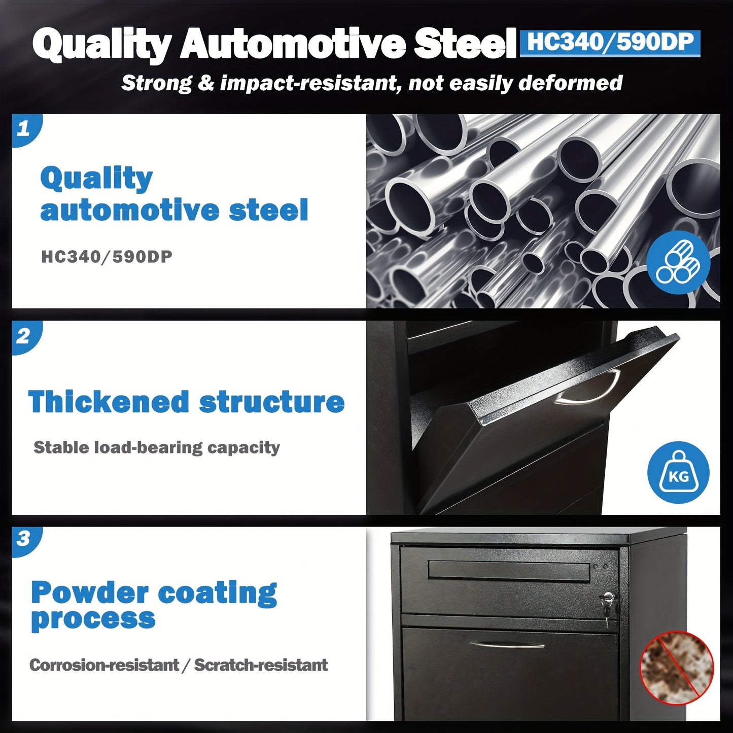 Pakketbrievenbus – Pakketbox – Brievenbus – Pakketkast – Bezorgbox – Groot 50x36,5x114 cm – Gecoat Automotive Staal & Combinatieslot Veiligheid