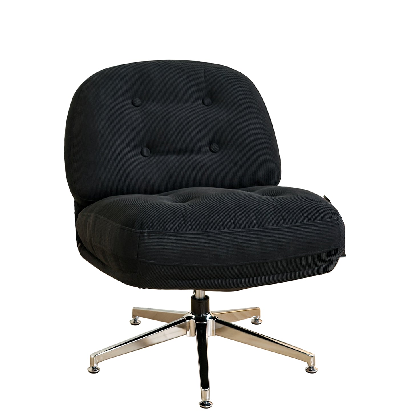 Draaifauteuil – Fauteuil – Lounge Stoel – Relaxstoel – Zithoek Stoel – Hardhouten Constructie – Draaibaar Zonder Elektriciteit – Compact & Makkelijk Schoon Te Maken