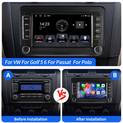 Multifunctionele 9 inch Car Stereo – Auto Radio – Multimedia Speler – Navigatiesysteem – Touchscreen Unit – Met Achteruitrijcamera & Microfoon – DAB+ Digitale Radio en Android 14.0